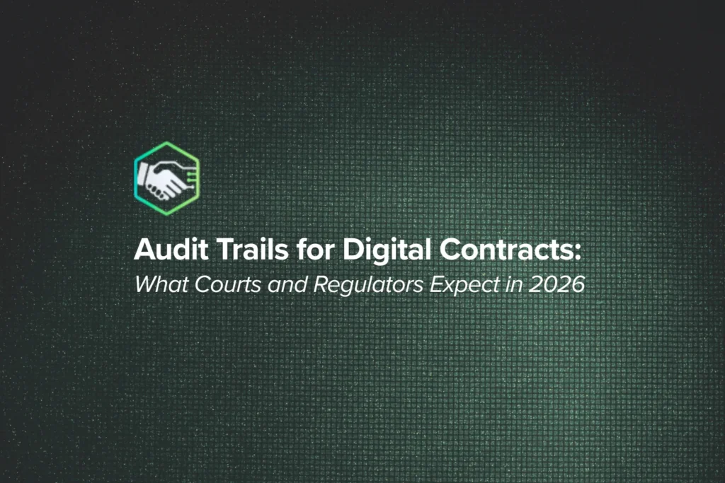 Audit Trails for Digital Contracts: What Courts and Regulators Expect in 2026
